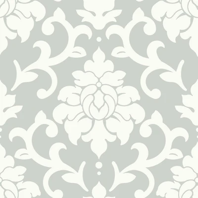 RoomMates Gray Damask Peel & Stick Wallpaper