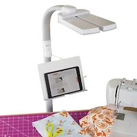 OttLite  Dual Shade LED Floor Lamp with USB Charging Station