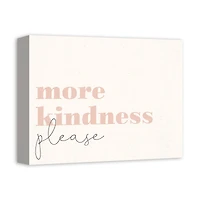 More Kindness 14" x 11" Canvas Wall Art