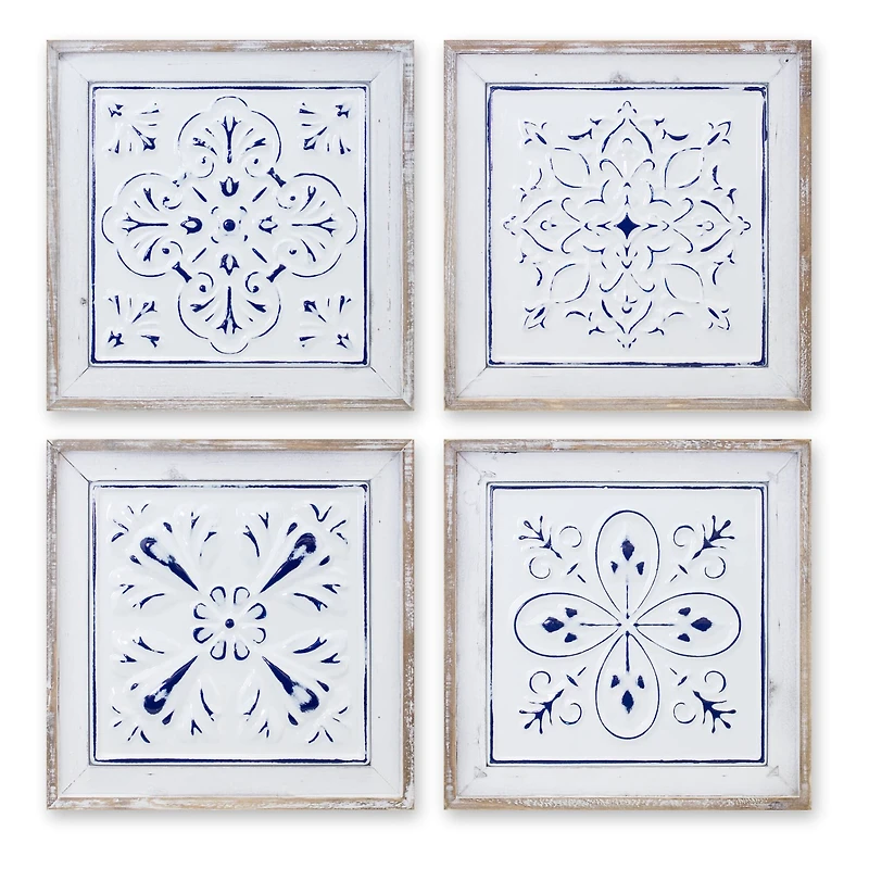 Ceiling Tile Wall Plaque Set, 4ct.