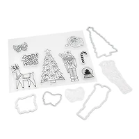 Candy Cane Wishes Clear Stamp & Die Set by Recollections™