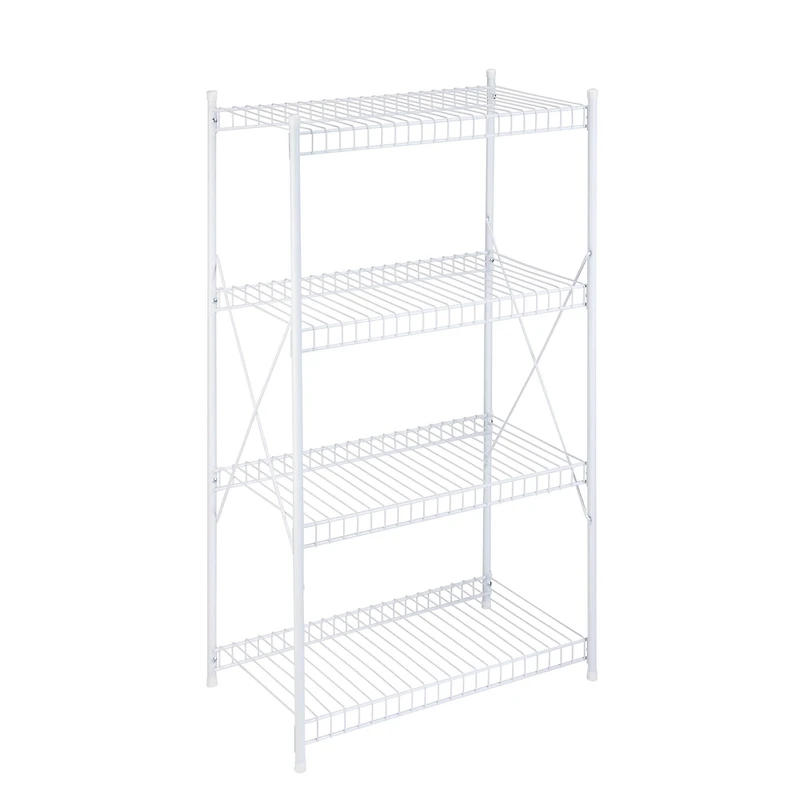 Honey Can Do White 4-Tier Storage Shelf