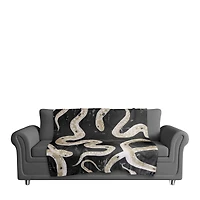 Black Snake Collage Fleece Throw