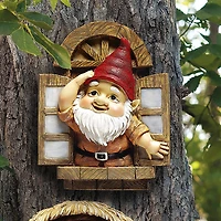 Design Toscano 9" Window Gnome Garden Tree Sculpture