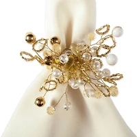 DII® Gold Multi Bead Napkin Rings, 6ct.