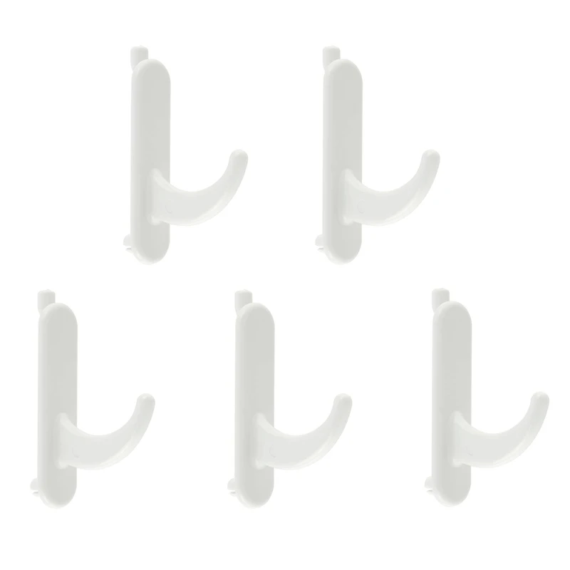 Short White Pegboard Hooks by Simply Tidy®, 5ct.