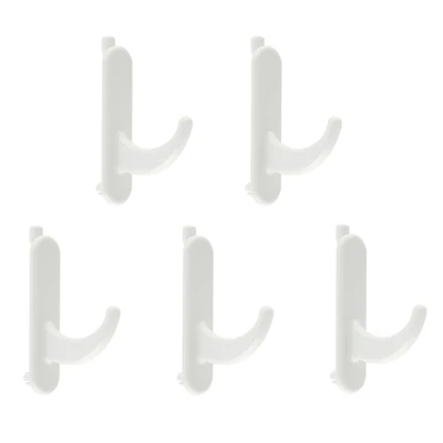 Short White Pegboard Hooks by Simply Tidy®, 5ct.