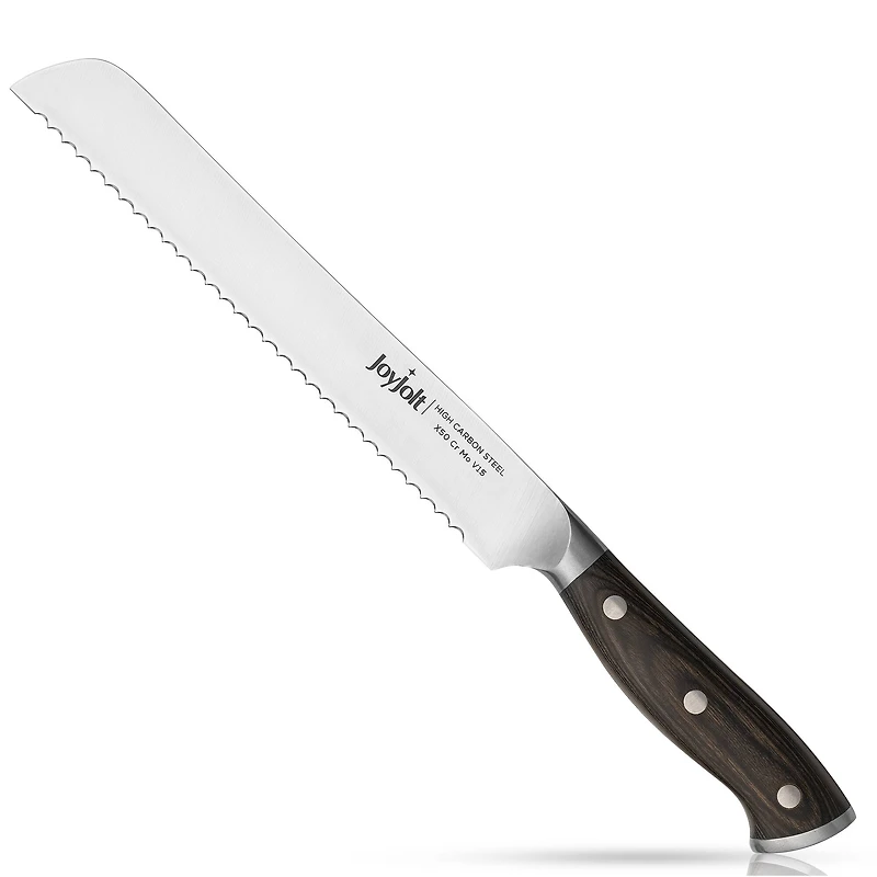 JoyJolt® 8" High Carbon Steel Bread Knife