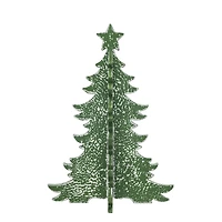 Hello Honey® 15.25" Distressed Green Interlocking Christmas Tree with Star