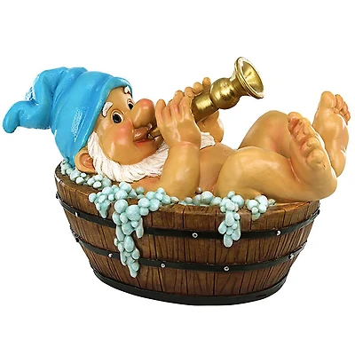 Design Toscano 10.5" Suds the Squeaky Clean Garden Gnome Statue