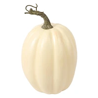7.25" Tall Cream Decorative Pumpkin by Ashland®
