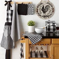 DII® Black & White Dishtowel Set