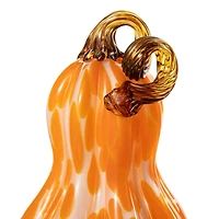 Glitzhome® Orange Glass Pumpkin & Gourd Set