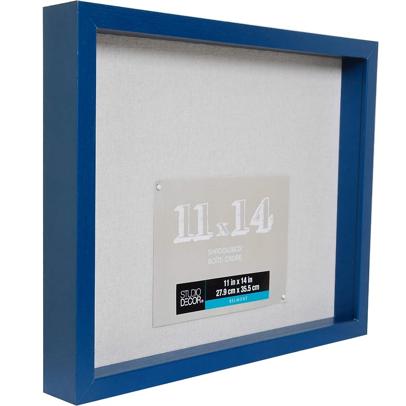 Sapphire Blue 11" x 14" Belmont Shadow Box by Studio Décor®
