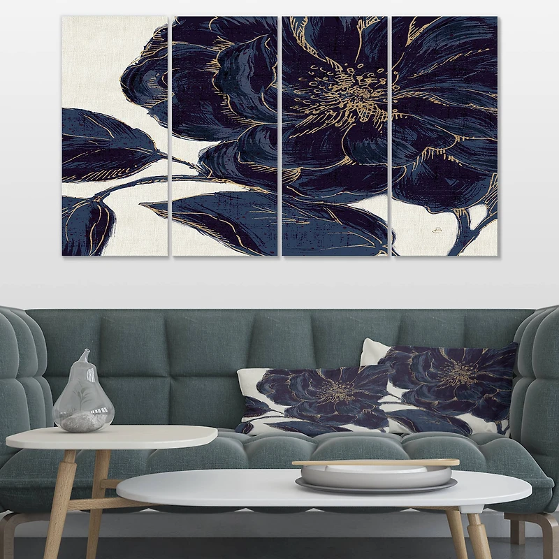 Designart - Dark Rose Gilded Gold