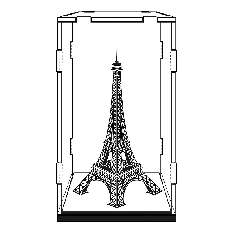 Metal Earth Acrylic Display Cube - 3 x 3 x 5 inches