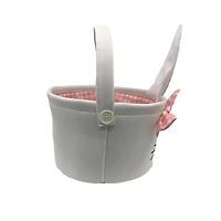 9.5" Girl Bunny Canvas Basket by Creatology™