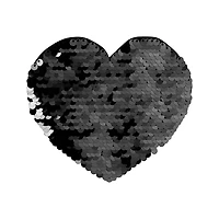 Craft Express Sublimation Heart Shaped Sequin Patches