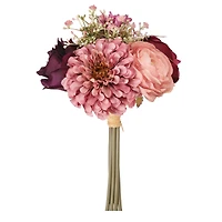 9.5" Pink & Purple Rose & Dahlia Bouquet by Ashland®