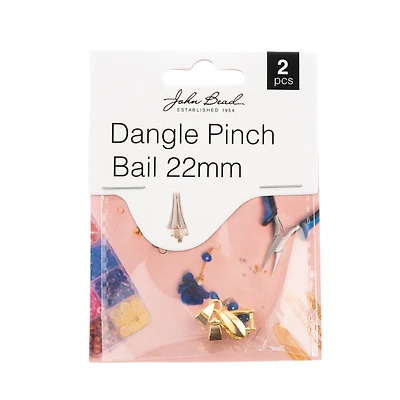 John Bead Must Have Findings 22mm Dangle Pinch Bails