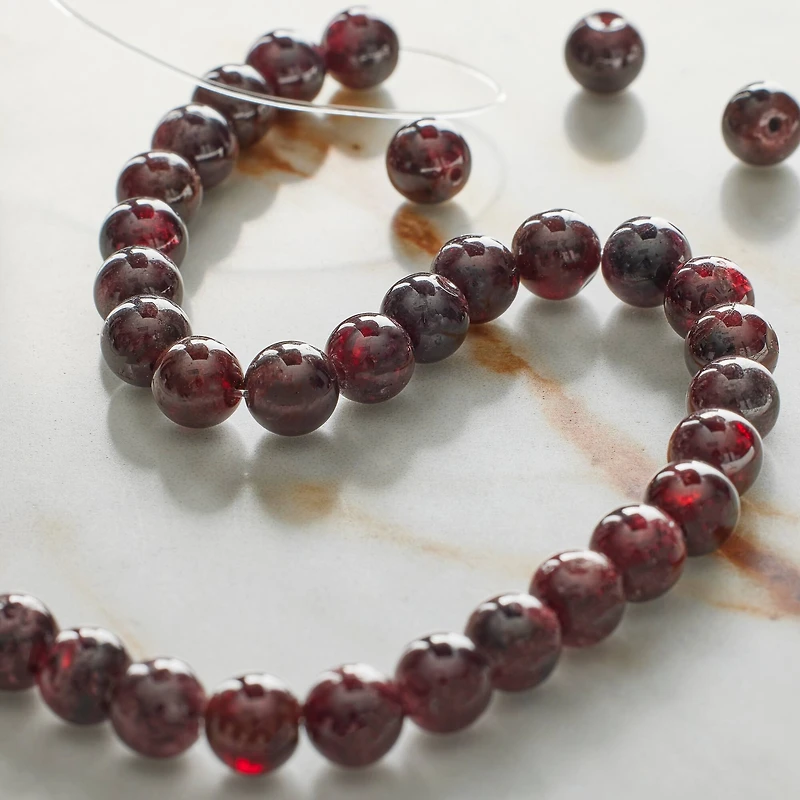 Round Garnet Beads, 6mm by Bead Landing™