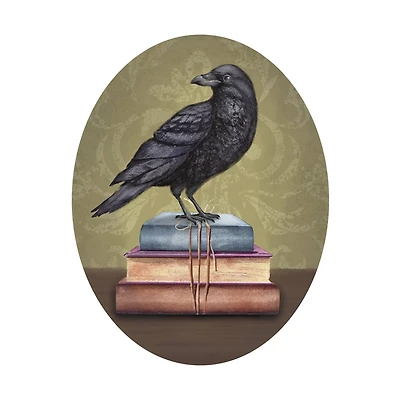 7" x 9" Raven & Moth Oval Canvas Painting Kit by Craft Smart®