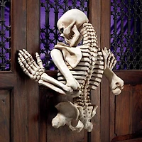 Design Toscano 21" Ascending Evil Climbing Skeleton Wall Sculpture