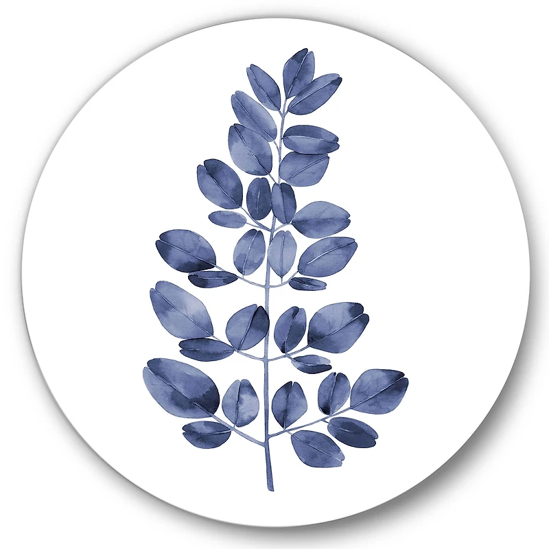 Designart - Navy Blue Eucalyptus II