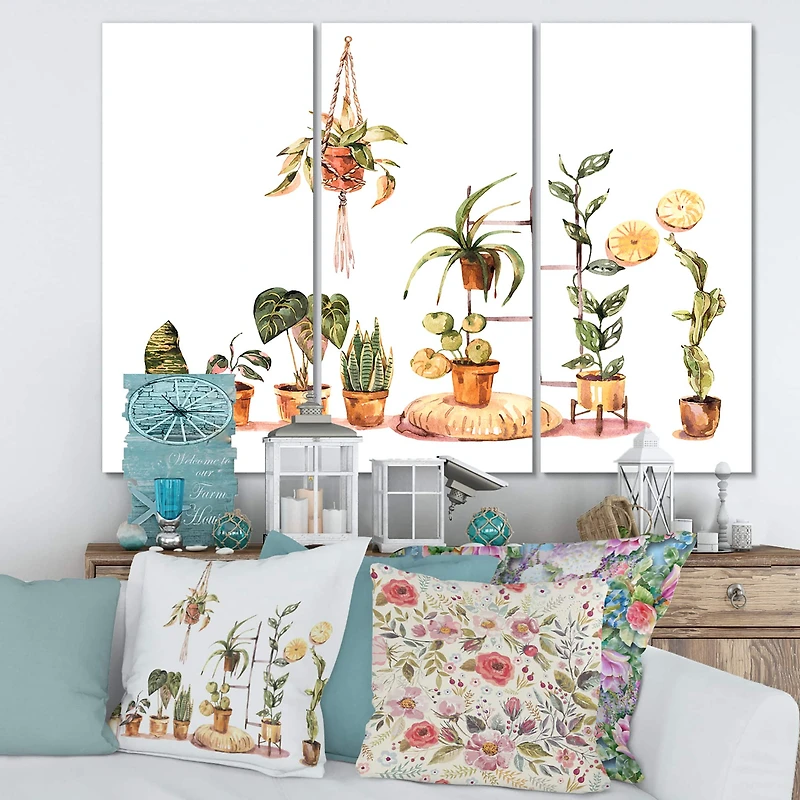 Designart - Indoor House Plants Urban Jungle II