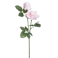 28" Double Rose Faux Real Stem by Ashland