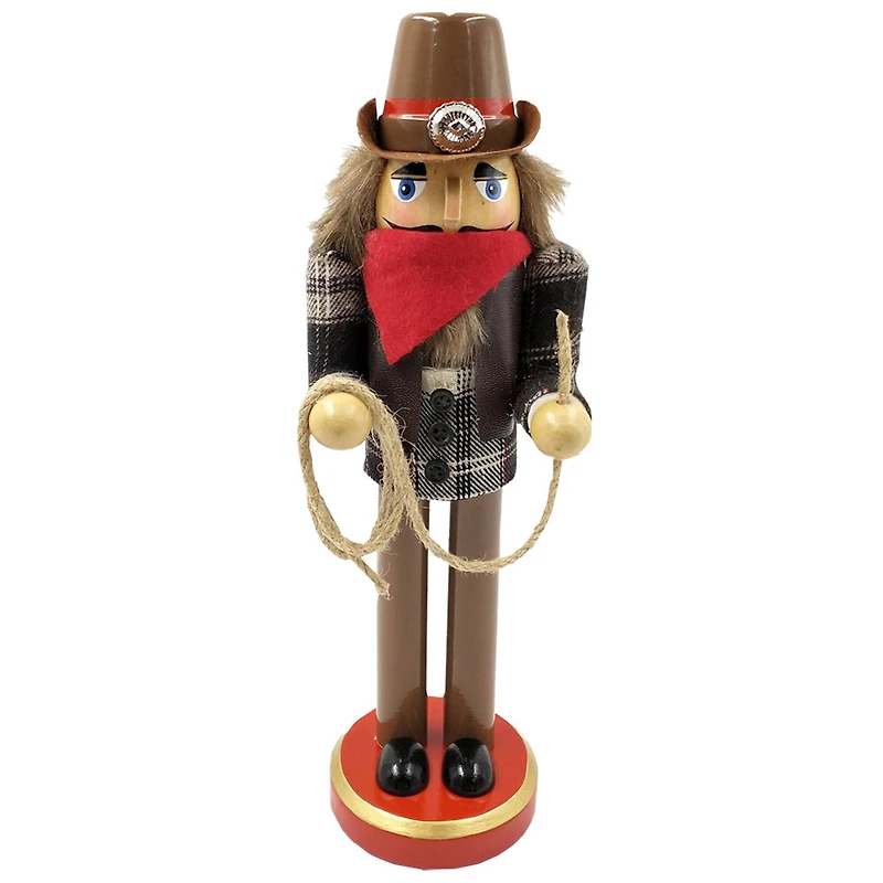 Santa's Workshop 12" Lassoing Cowboy Nutcracker