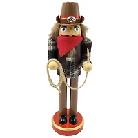 Santa's Workshop 12" Lassoing Cowboy Nutcracker