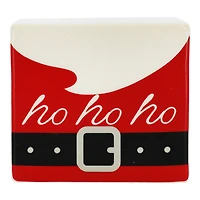4.25" Ho Ho Ho Santa Belt Ceramic Tabletop Décor by Ashland®