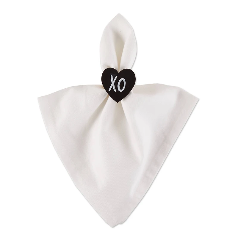DII® Heart Chalkboard Napkin Rings, 6ct.