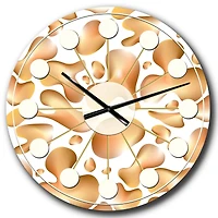 Designart 'Liquid Gold I Mid-Century Modern Wall Clock