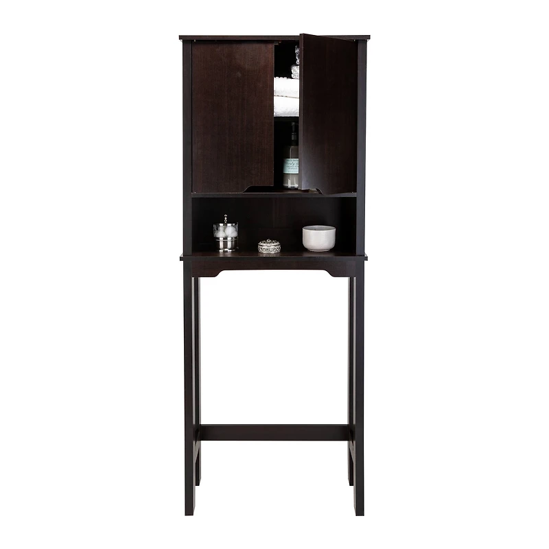 Organize It All Ambassador Espresso Over the Toilet Space Saver