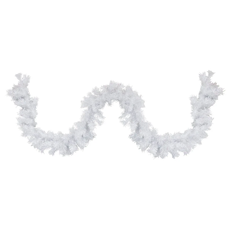 9ft. Icy White Iridescent Spruce Christmas Garland