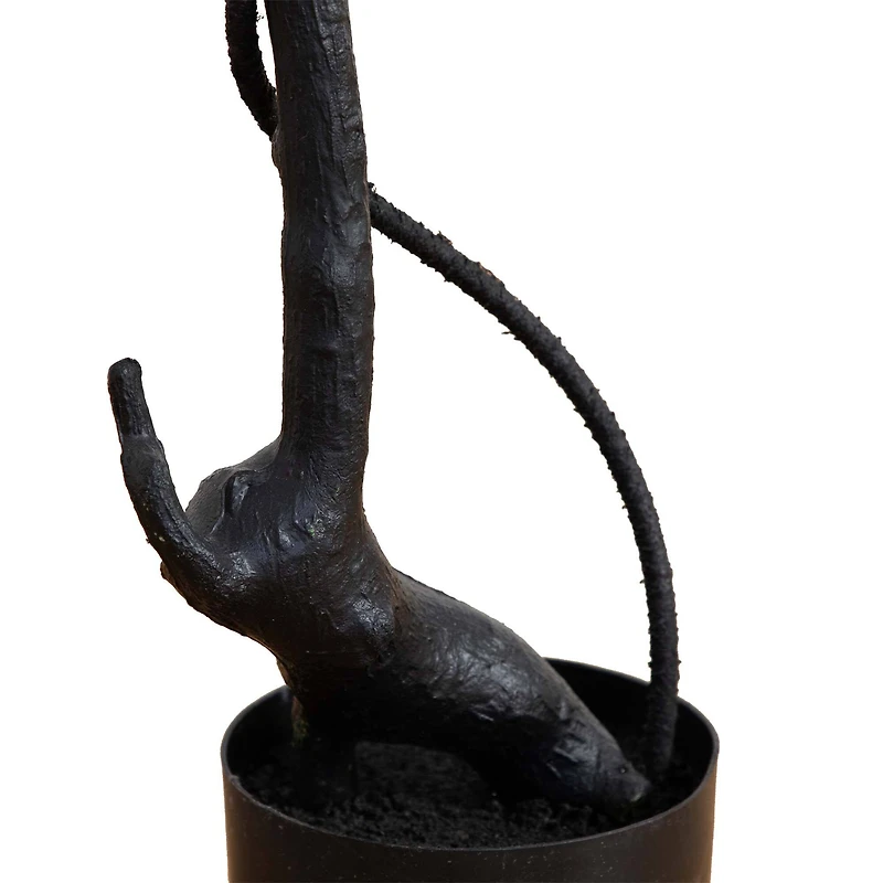 4ft. Halloween Black Maple Artificial Potted Tree