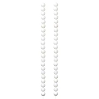 12 Pack: White Shell Round Beads, 6mm by Bead Landing™