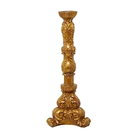 29" Brass Polystone Candle Holder