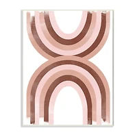 Stupell Industries Retro Rainbow Wood Wall Plaque