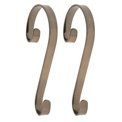 Haute Decor Stocking Scroll® Oil-Rubbed Bronze Stocking Holders, 2ct.