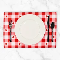 Checkered Hearts Valentine's Day Placemats, 4ct.