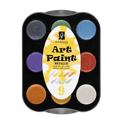 Jack Richeson 9-Color Metallic Art Paint Set