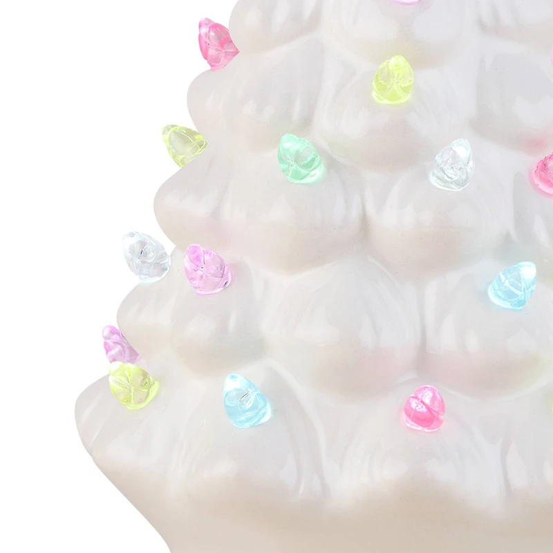 Mr. Cottontail White 8" Ceramic Easter Bunny Tree