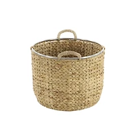 Tan Seagrass Natural Storage Basket Set