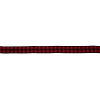 7/8" x 30ft. Red & Black Buffalo Check Wired Ribbon by Celebrate It®