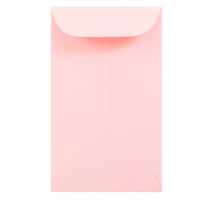 JAM Paper 2.5" x 4.25" Baby Pink Pastel Coin Business Envelopes, 50ct.