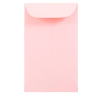 JAM Paper 2.5" x 4.25" Baby Pink Pastel Coin Business Envelopes, 50ct.