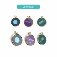 Round Lenticular Space Charm Set by Bead Landing™